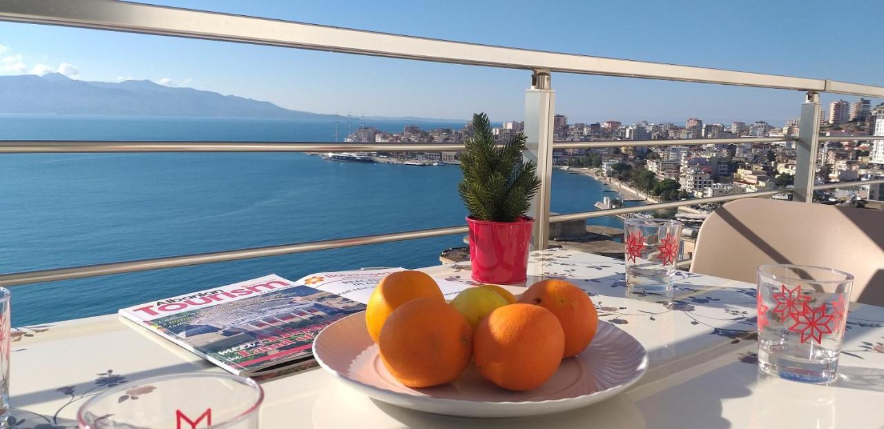 Bay View Apartment Sarande Bagian luar foto